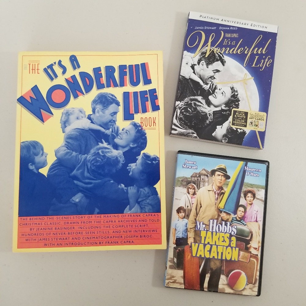 It's a Wonderful Life DVD, Book and additional James Stewart Movie